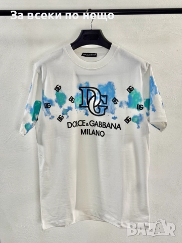 Dolce&Gabbana Мъжка Бяла Тениска👕Мъжка Блуза С Къс Ръкав Код V.B.33