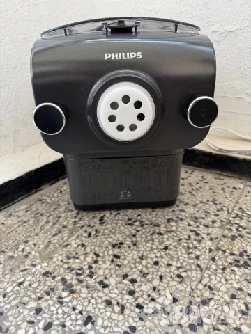 Уред за Паста Philips Noodle Maker HR2382/15 Автоматична Машина за Нудъли и Тестени Изделия, 200W!
