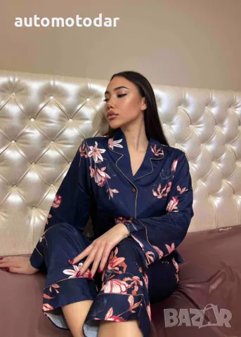 Комплект луксозна пижама сатен, снимка 1