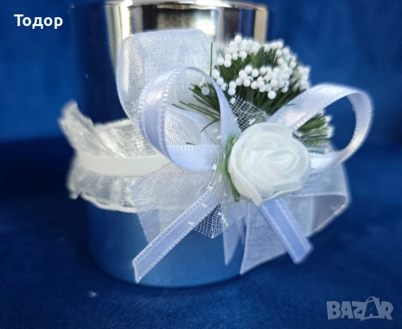 Сватбени гривни, цветчета, бутониери, снимка 2 - Сватбени аксесоари - 52278730