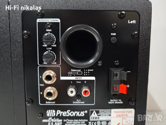 активни стерео монитори студийни безжични блутут тонколони PreSonus ERIS E3.5 BT, снимка 7 - Тонколони - 49163830