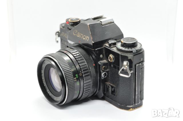 Фотоапарат Canon A-1 с обектив, снимка 4 - Фотоапарати - 46385420