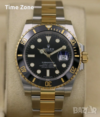 Rolex Submariner 41mm Two-Tone Yellow Automatic Различни Варианти, снимка 9 - Мъжки - 54060848