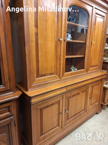 Луксозен трапезен бюфет череша масив , снимка 3 - Секции и витрини - 52671398