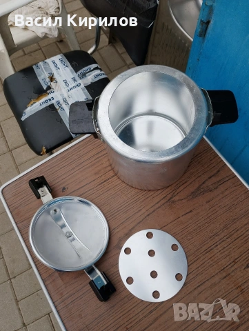 Тенджера под налягане 8 литра Унгарска от соца , снимка 3 - Съдове за готвене - 54206875