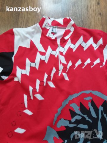 shimano rare cycling jersey made in italy - ретро мъжко джърси 2ХЛ, снимка 3 - Тениски - 46814055