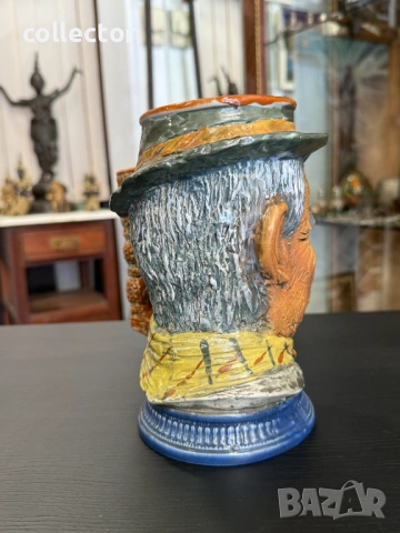 Винтидж италианска халба „Характер“ – S. Orvis. №7908, снимка 3 - Антикварни и старинни предмети - 53664122