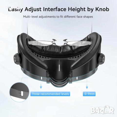 AMVR FC4L Защитна подложка за лице, интерфейс за лице за Meta/Oculus Quest 3, снимка 3 - Стойки, 3D очила, аксесоари - 54224547