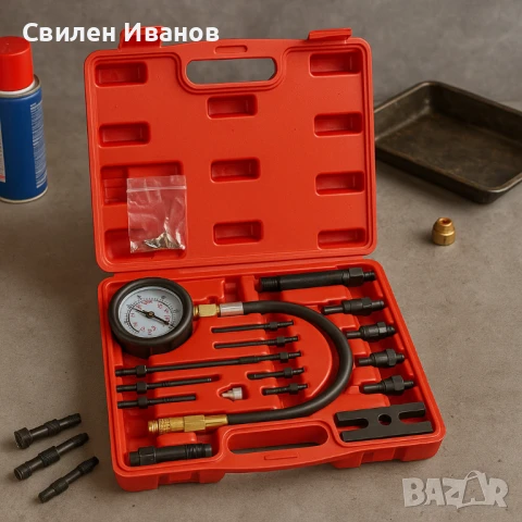 🎯 Професионален комплект за тест на компресия на дизелови двигатели , снимка 5 - Аксесоари и консумативи - 50763985