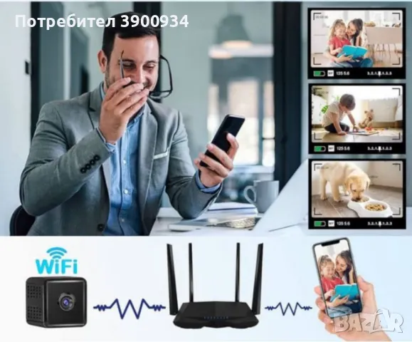 Шпионска камера HD WIFI CAMERA – Дискретно и ефективно наблюдение на всяко място, снимка 3 - Камери - 47146088