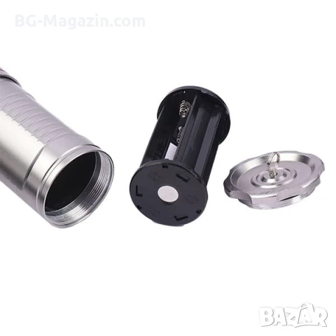 Професионален мощен акумулаторен ръчен прожектор LED фенер 3 батерии 18650 за лов риболов къмпинг, снимка 6 - Къмпинг осветление - 51027579