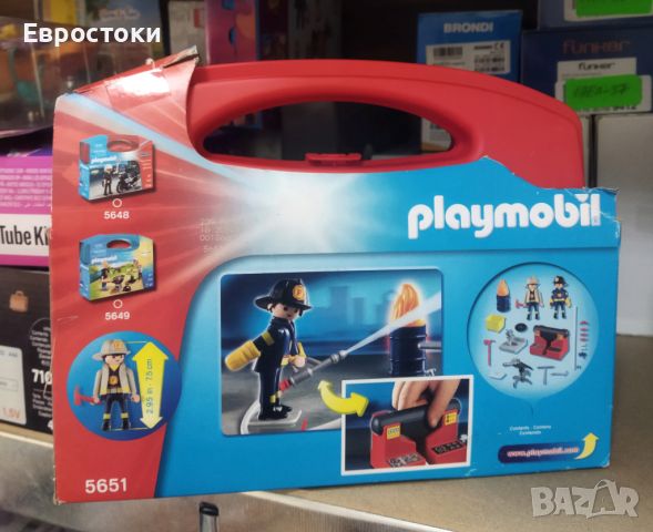 Комплект Playmobil 5651 - Пожарникари в куфарче, снимка 5 - Образователни игри - 45603899