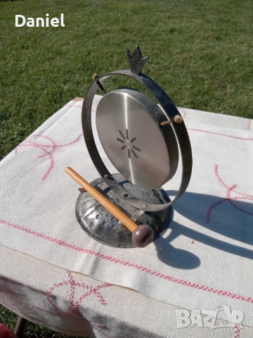 Гонг метален, с дървена палка НОВО, снимка 3 - Декорация за дома - 53996190