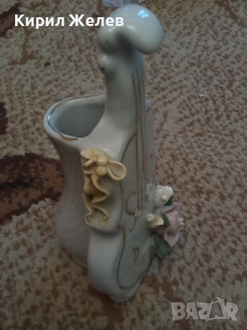 Фигурка порцелан цигулка 51712, снимка 2 - Фигурки - 52046832