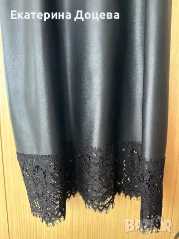 Рокля с кожен ефект Фетиш, снимка 2 - Рокли - 50076599