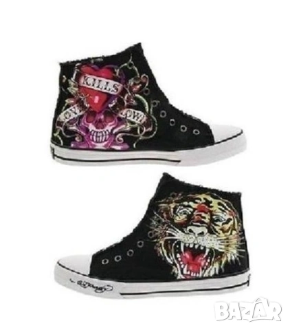Ed Hardy оригинални унисекс кецове Uk3,5/37, снимка 2 - Кецове - 54299020