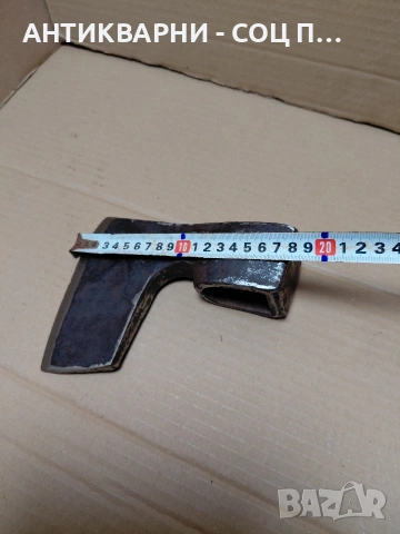 Соц Стара Ръчно Кована Брадва 1.550кг. НОМЕР 1670., снимка 10 - Антикварни и старинни предмети - 54102248