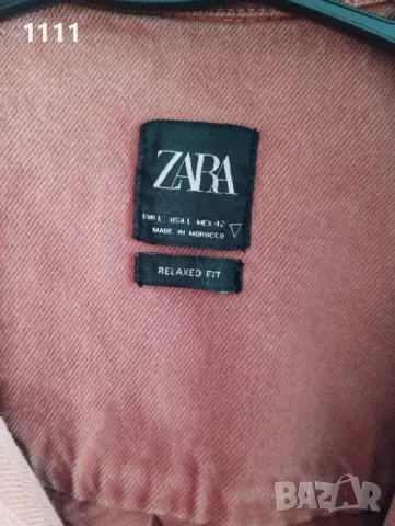 Дънково яке Zara р-р L., снимка 7 - Якета - 49311015