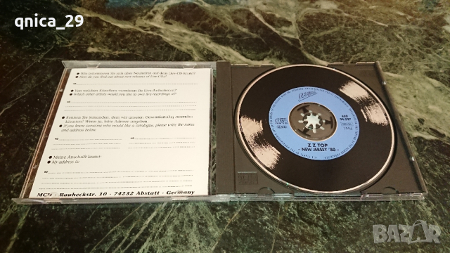 ZZ TOP - New Jersey '80, снимка 3 - CD дискове - 44987780