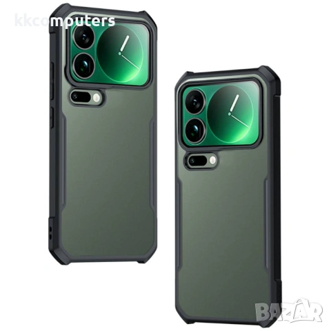 XUNDD Прозрачен Калъф за Xiaomi 17 Pro - TPU+Акрил, Airbag, 0.8mm защита, Черен, снимка 2 - Резервни части за телефони - 53888648