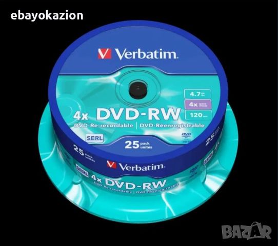 	VERBATIM DVD-RW, SERL - най-доброто качество и цена. Гаранция !!!, снимка 5 - Декове - 45078586