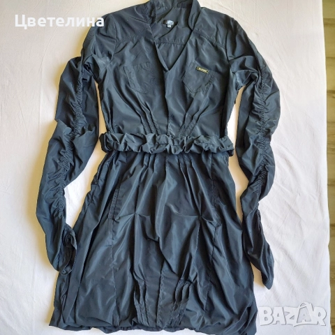 Черна шушлякова рокля Alessa, р-р S