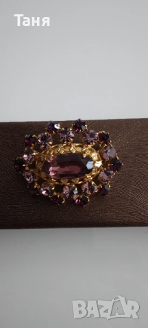 Чешка винтидж брошка, снимка 4 - Други - 54060969