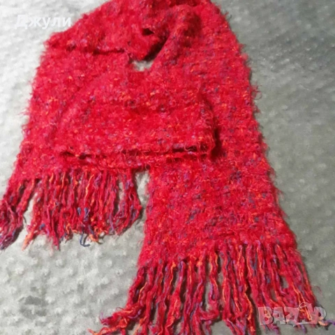 Пухен Комплект шал/шапка, снимка 2 - Шапки - 53057118