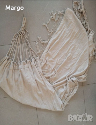 бежов бохо памучен хамак boho, снимка 3 - Градински мебели, декорация  - 53134607