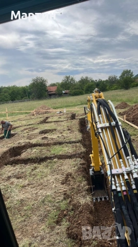 Услуги с мини верижен багер 3.5 т и транспортни услуги  със самосвал до 3 т
