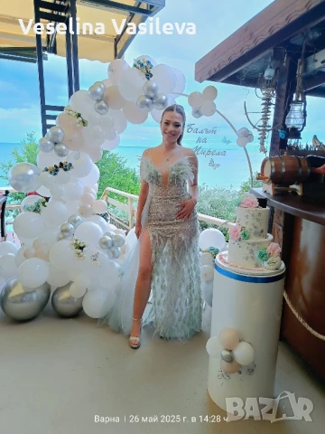 Бална дизайнерска рокля , снимка 4 - Рокли - 51342980