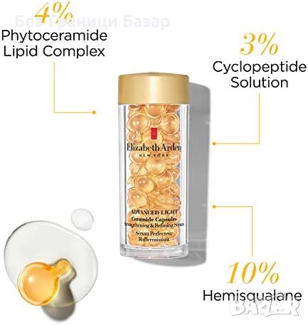 Нови Elizabeth Arden Ceramide Капсули - За Безпорен Вид и Блясък лице кожа, снимка 5 - Козметика за лице - 45465351