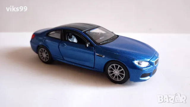 BMW M6 F06 Blue Maisto - Мащаб 1:42, снимка 6 - Колекции - 49633489