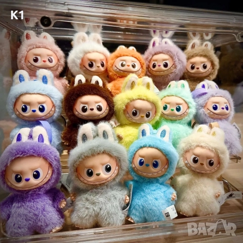 НОВО! Labubu PIN FOR LOVE, Лабубу играчка плюшен ключодържател 11см, снимка 2 - Плюшени играчки - 51807686