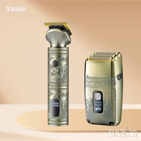 Професионален комплект тример и самобръсначка 2 в 1 VGR V-649 с метален корпус и луксозен дизайн, снимка 3 - Машинки за подстригване - 53968940