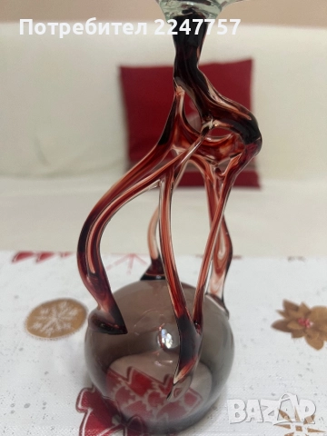 Кристална чаша, снимка 2 - Антикварни и старинни предмети - 52621318