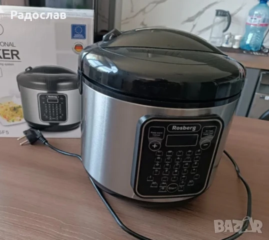 Мултикукър с 31 програми Rosberg, 780W, 5L, Незалепващо покритие, Инокс 2 ГОДИНИ ГАРАНЦИЯ, снимка 3 - Кухненски роботи - 50481255