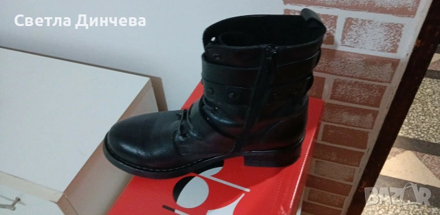 боти естествена кожа, снимка 3 - Дамски боти - 53194608