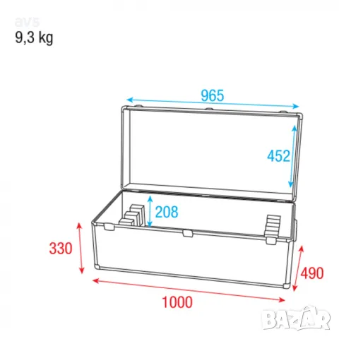 Кейс Showtec Case for 4x Pulse Pixel Bar 16, снимка 3 - Други - 48832153