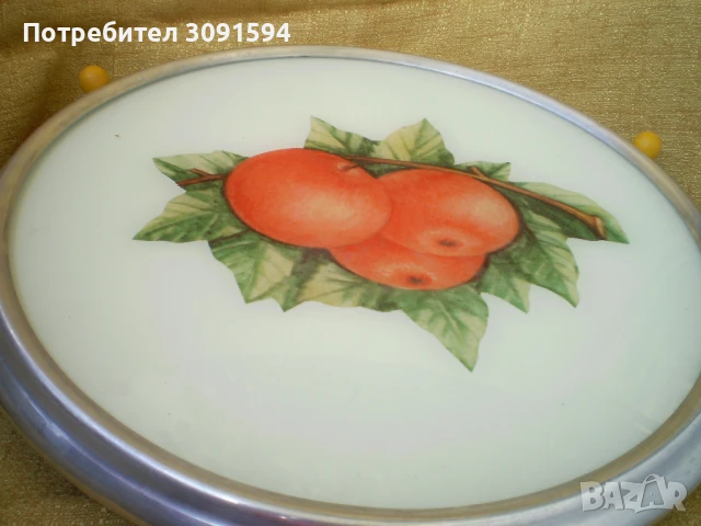 Ретро въртящ порцеланов поднос на плодове, снимка 6 - Аксесоари за кухня - 41147562