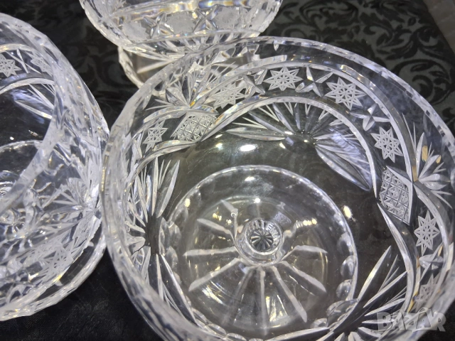 Кристални чаши за мелба/десерт 6бр, снимка 12 - Сервизи - 53516634