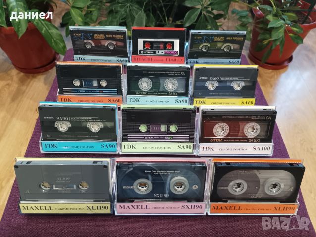 Готини аудио касети HITACHI UD C60EX, TDK SA и MAXELL XL - всичките TYPE II - хромна лента, снимка 1