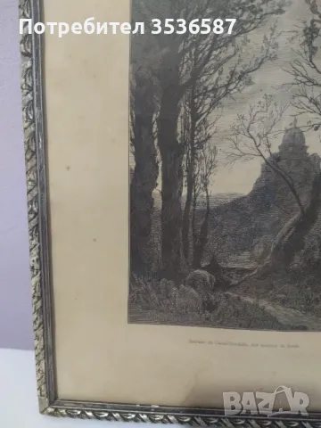 Стара гравюра 1869-1875 г, снимка 3 - Колекции - 49028036