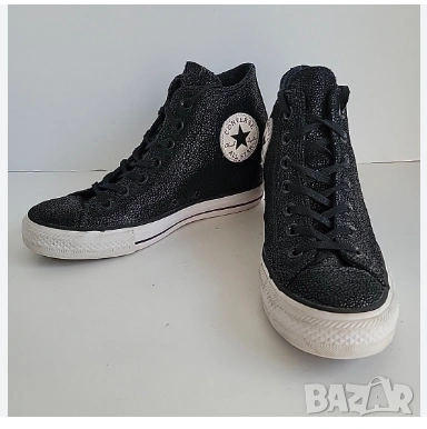 кецове на платформа Converse All Star CTAS Luxury Mid Wedge номер 40,5, снимка 2 - Кецове - 53501831