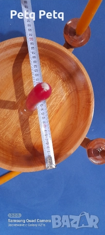 масивен дървен свещник , снимка 10 - Антикварни и старинни предмети - 52720545