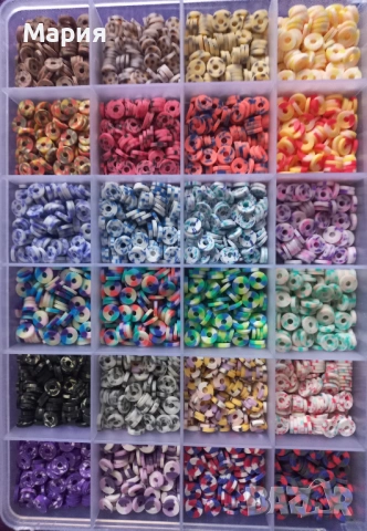 Мъниста и перли комплекти в кутии, снимка 5 - Други - 52669210