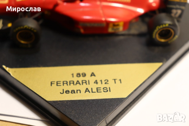 1:43 ONYX FERRARI 412 T1 JEAN ALESI БОЛИД ФОРМУЛА F1, снимка 6 - Колекции - 52636405