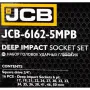 Комплект ударни вложки 16части 1/2" JCB , 6162-5MPB, снимка 5