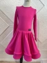 Детска цикламена рокля за спортни танци, снимка 6