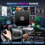 Нов Компактен безжичен CarPlay адаптер Type-C/USB iOS10+ Android10+, снимка 3